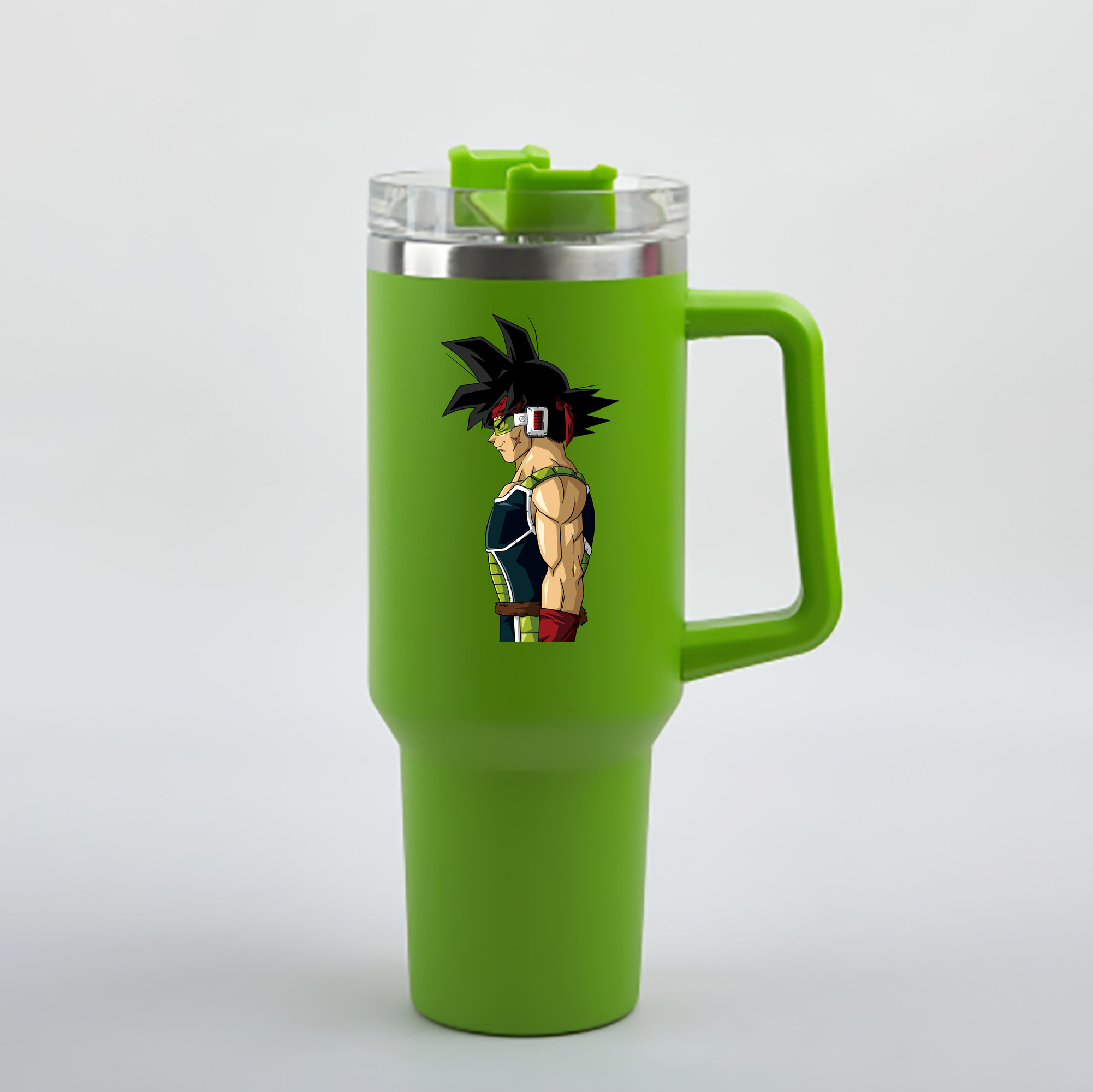 （画像用） ドラゴンボール バーダック DRAGON BALL Burdock 1200mL車用タンブラー - クリスタルステッカー（プラスチックストロー付き）